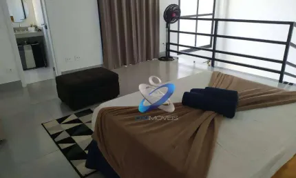 Apartamento Duplex com 1 dormitório para alugar, 94 m² por R$ 5.457,00/mês - Parque Residencial Aquarius - São José dos Campos/SP