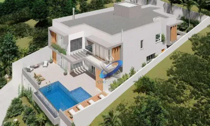 Sobrado com 4 dormitórios à venda, 451 m² por r$ 5.500.000,00 - condomínio reserva do paratehy - são josé dos campos/sp