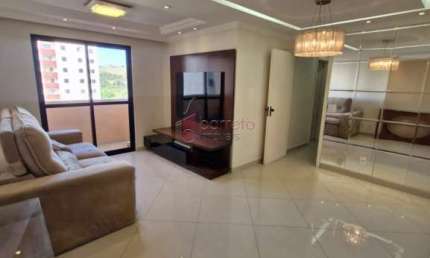 APARTAMENTO SEMI MOBILIADO PARA LOCAÇÃO NO CONDOMÍNIO CHÁCARA PRIMAVERA - JUNDIAÍ/SP