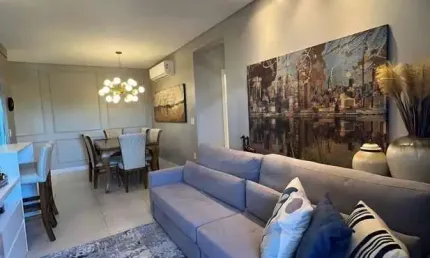 BELÍSSIMO APARTAMENTO MOBILIADO DE 3 DORMITÓRIOS SENDO 1 SUÍTE