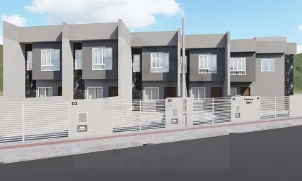LINDA E ACONCHEGANTE CASA GEMINADA DE 2 DORMITÓRIOS