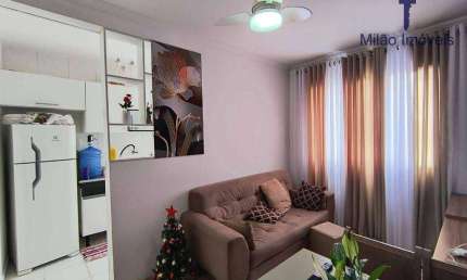 Apartamento 2 dormitórios à venda, 47 m²  - Condomínio Parque Sicília - Vossoroca - Votorantim/SP