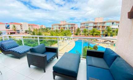 Apartamento Duplex 3 quartos no  Porto das Dunas - Porteira Fechada