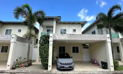 Casa duplex em condomínio com 3 Suítes no Eusébio - Mobiliado