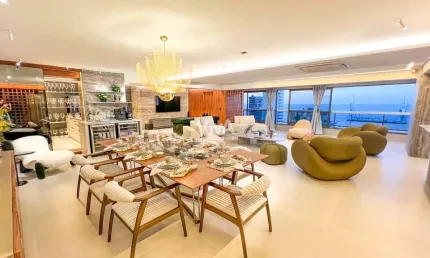 Apartamento com 3 suítes no Meireles porteira fechada - Vista Mar