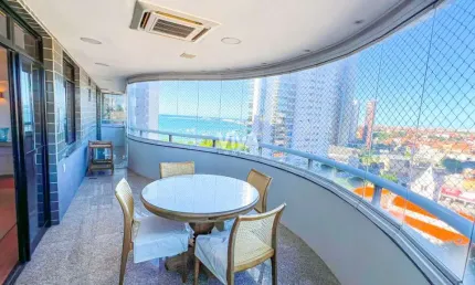 Apartamento com 3 suítes no mucuripe - vista mar - porteira fechada