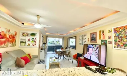 Apartamento para Venda em Guarujá, Enseada, 3 dormitórios, 2 banheiros, 1 vaga