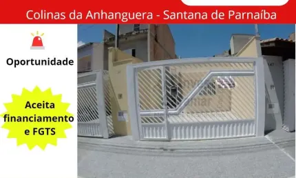 Casa para Venda em Santana de Parnaíba, Colinas da Anhanguera, 2 dormitórios, 1 suíte, 2 banheiros, 2 vagas