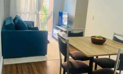 Mobiliado Apto á venda de 3 Quartos, Sacada, 1 Vaga - Centro Jandira