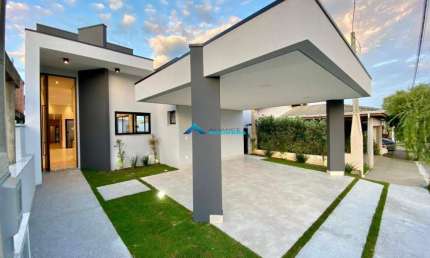 Casa Nova Térrea C/ 3 Suítes, Quintal com Piscina, A/T de 350 m², Cond. Residencial Phytus