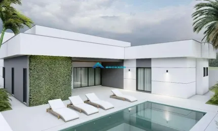 Casa totalmente térrea com 260 m² recém construída no condomínio ibi aran 1 - com 3 suítes e 4 vagas de garagem