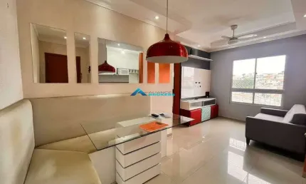 Apartamento a venda mobilado c/ 2 dorms, vista livre, cond doce lar bella colonia