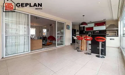 Excelente apartamento, 3 dorm, sendo 3 suítes, 3 vagas, 184m