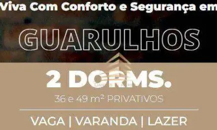 Apartamento à venda, 42 m² por r$ 316.900,00 - centro - guarulhos/sp
