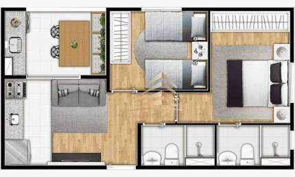 Vendo Apartamento à venda, 43 m² por R$ 317.200 - Vila das Bandeiras - Guarulhos/SP