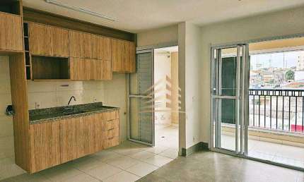 Alugo apartamento com 2 dormitórios, varanda e 1 vaga na Dona Tecla