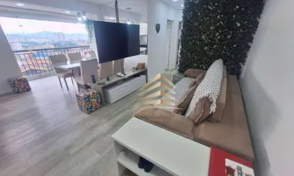 Apartamento para venda no bom clima com 2 dormitórios sendo 1 suíte, 2 vagas, sacada gourmet por R$ 569.000 - Jardim Bom Clima - Guarulhos/SP