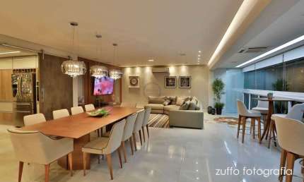 Residencial Gêmeos - Apartamento de Luxo em Santos-SP com 4 Dormitórios no Gonzaga, 191m² de Puro Conforto e Elegância!