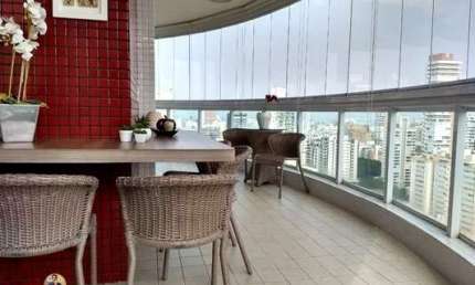 Apartamento de luxo à venda em Santos-SP, 3 quartos, 3 suítes, 2 salas, 5 banheiros, 3 vagas de garagem, 160m² - Residencial Avignon Residence, Boqueirão.