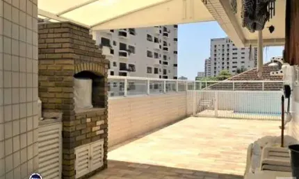 Imóvel de luxo no Gonzaga, Santos-SP: 3 quartos, 2 suítes, 3 salas, 3 banheiros, 2 vagas de garagem, 168m². Venda ou locação.