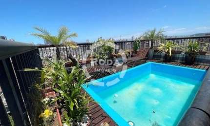 Apartamento de luxo com 5 quartos e 3 suítes à venda em Santos-SP, bairro Embaré: 400m², 3 salas, 5 banheiros, 2 vagas.
