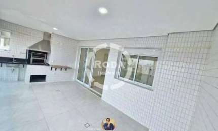 Apartamento de Luxo para Locação em Santos-SP - 2 Quartos, 2 Suítes, 3 Salas, 4 Banheiros, 2 Vagas - 144 m² no Boqueirão!