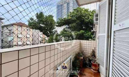 Apartamento à venda em Santos-SP: 3 quartos, 1 suíte, 2 salas, 2 banheiros, 1 vaga de garagem, 91m² na Aparecida!