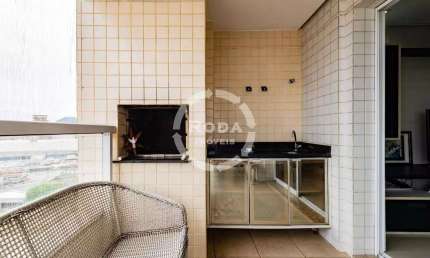 Apartamento de 3 quartos com suíte e vaga na Ponta da Praia, Santos-SP  92m²  Vila Marina