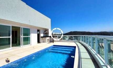 Cobertura de luxo no Gonzaga: 4 quartos, 4 suítes, 3 salas, 5 banheiros, 4 vagas de garagem, 278m² - Residencial Privilege Gonzaga.