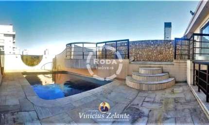 Cobertura de Luxo à Venda em Santos-SP, Bairro Embaré: 4 Quartos, 4 Suítes, 3 Salas, 7 Banheiros, 6 Vagas, 542m²!
