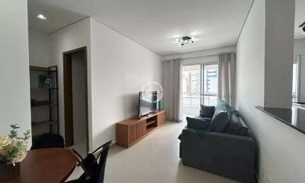 Apartamento para locação em Santos-SP, Boqueirão! 1 quarto, 1 suíte, 2 salas, 2 banheiros, 1 vaga, 55m². Venha conferir!