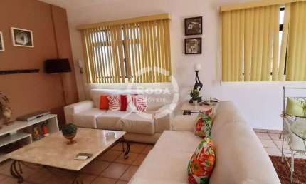 Cobertura de luxo à venda em Santos-SP, bairro Aparecida: 4 quartos, 3 salas, 3 banheiros, 1 vaga de garagem, 180m².
