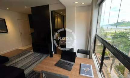 Aluguel de Apartamento 1 quarto em Itararé, Santos-SP: 1 sala, 1 banheiro, 1 vaga, 42m² - Imperdível!