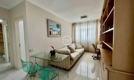 Apartamento para locação no Boqueirão, Santos-SP: 1 quarto, 1 suite, 2 salas, 1 banheiro, 1 vaga de garagem, 51m². Venha conhecer!