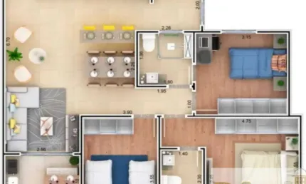Apartamento com 3 quartos à venda na Rua Marcos Aparecido Mariano de Almeida, 300, Vila Nova, Itu, 76 m2 por R$ 450.000