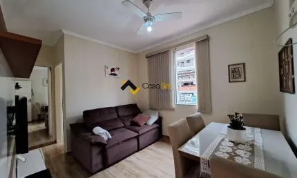Apartamento para venda em praia grande, guilhermina, 1 dormitório, 1 banheiro
