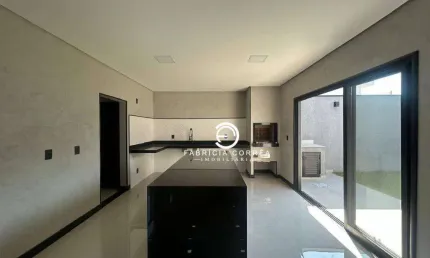 Casa em condomínio fechado com espaço gourmet, escritório e 3 dormitórios
