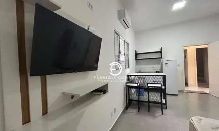 Kitnet mobiliada para locação com pacote completo incluso!