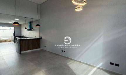 Casa moderna com área gourmet, piscina e suíte com pia dupla – 165m²