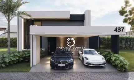 Casa térrea com 3 suítes em condomínio fechado – EM CONSTRUÇÃO - Aceita permuta e financiamento