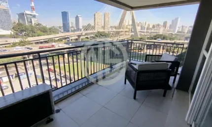 Apartamento com 1 quarto para alugar na Rua Jean Peltier, Cidade Monções, São Paulo