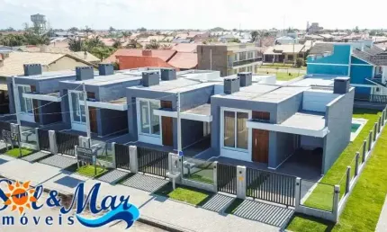 G6 Geminadas de alto padrão próximo ao mar no centro de Imbé