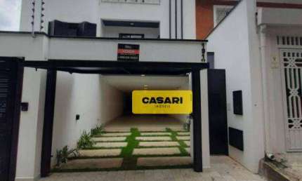 Sobrado com 3 dormitórios à venda, 300 m² - Jardim - Santo André/SP