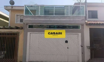Sobrado com 3 dormitórios à venda, 200 m² - Vila Scarpelli - Santo André/SP