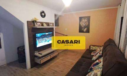 Sobrado com 3 dormitórios à venda, 133 m²  - Rudge Ramos - São Bernardo do Campo/SP