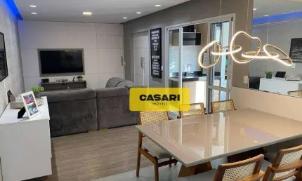 Apartamento com 3 dormitórios à venda, 86 m² - Vila Valparaíso - Santo André/SP