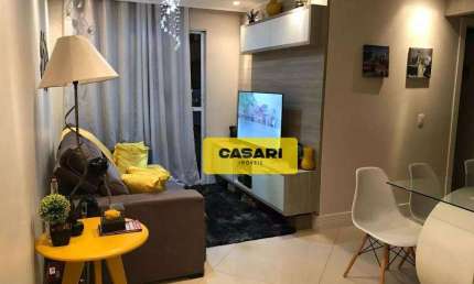 Apartamento com 3 dormitórios à venda, 60 m² - Parque Erasmo Assunção - Santo André/SP