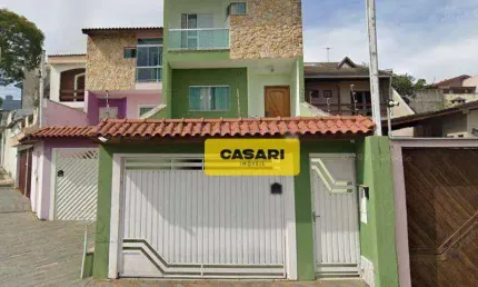 Sobrado com 3 dormitórios à venda, 239 m² - Vila Scarpelli - Santo André/SP