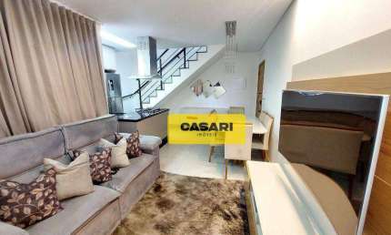 Cobertura com 2 dormitórios à venda, 100 m² - Parque Jaçatuba - Santo André/SP
