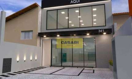 Salão para alugar, 300 m²- Vila Bastos - Santo André/SP